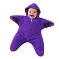 thumbnail image 3 of Halloween Baby Starfish Onesie Unisex Star Suit Hooded Wearable Blanket Footie Jumpsuit, 3 of 8
