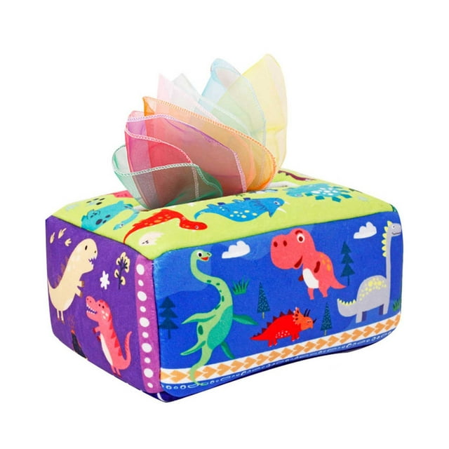 Infant Finger Exercise Tissue Toy Set B Multicolor Polyester Fabric Non Tear Material For Hand Coordination And Cognitive Development Travel Friendly B