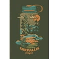 thumbnail image 3 of 15 fl oz Ceramic Mug, Corvallis, Oregon, Water Bottle, Distressed Vector, Dishwasher & Microwave Safe, 3 of 3