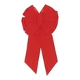 thumbnail image 2 of Holiday Trims 7365 Nœuds de Noël, Velours Rouge, 11 Lp, 2 of 3