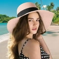 thumbnail image 5 of Under $1 PEONAVET Sun Hat Women's Straw Beach Hat Summer Hat Folding Sun Hat Travel Sun Hat Sun Protection, 5 of 6