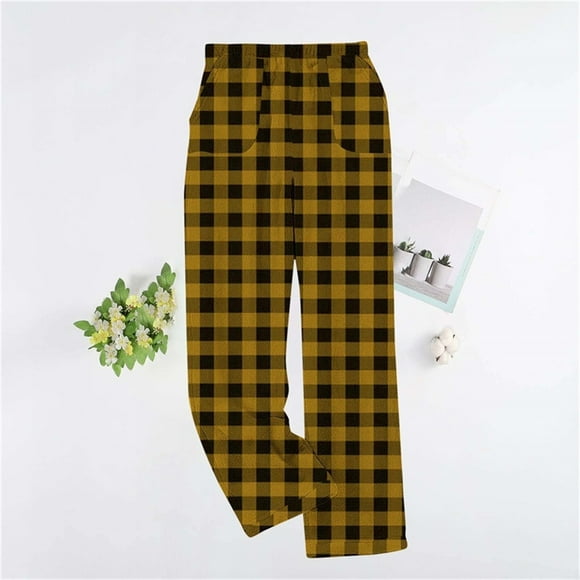 Puyaiuu Women's Pajama Pants With Pockets Flannel Pajama All kinds of Print Comfy Lounge Pant Fuzzy Sleep Bottoms with Pockets Gift