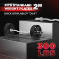 thumbnail image 3 of Yes4All Olympic Barbell Steel Curl Bar for Full Body Strength Workouts, 300 lbs, 3 of 4
