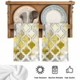thumbnail image 5 of Yellow Morocco Kitchen Towels Set of 1, Retro Grey Foil Painting Grunge Tribal Absorbent Dish Towels for Kitchen, Microfiber Hand Towel, Quick Drying Tea Towel for Cleaning Decorative Dishcloths, 5 of 7