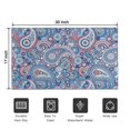 thumbnail image 5 of Blue Paisley and Floral Pattern Door Rugs,Washable Non Slip Door Mats Indoor,Decorative Door Mats,Entry Mat Indoor for Entrance,Bedroom,Kitchen,Bathroom,17"x30", 5 of 6