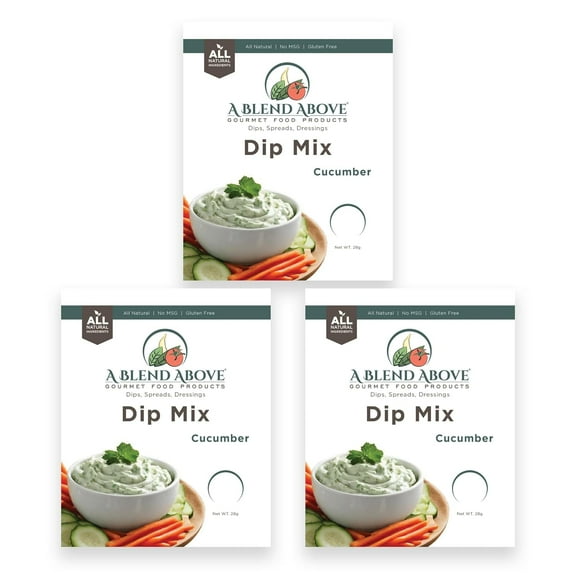 A Blend Above Cucumber Dip Mix, Gluten-Free, 3 Packs, 1 oz