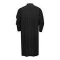 thumbnail image 4 of zfhfof Mens Kaftan Thobe Button Down Casual Henley Shirts Long Sleeve Robe Cotton Linen Muslim Gown Shirt, 4 of 6