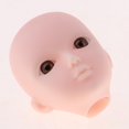 thumbnail image 4 of Cabeza de práctica de muñeca BJD Soft Cabeza de Femenina Hecha de Plástico Blando con Marrones de 1/6 de BJD Accesorios de Las Piezas de Magideal Cabeza de práctica de muñeca BJD, 4 of 7