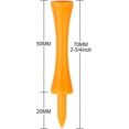 thumbnail image 2 of 100 Pack 44mm/70mm Plastic Golf Tees, 2 of 5