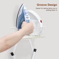thumbnail image 5 of Wall Mounted Ironing Board Hanger for Y-Leg with Storage Basket, White, 5 of 8