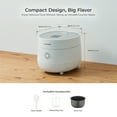 thumbnail image 7 of CUCKOO Micom Rice Cooker 3-Cup Uncooked / 6-Cup Cooked with Nonstick Inner Pot, Small Rice Maker with 8 Menu Options, Fuzzy Logic Technology, Auto Clean, Quick Rice Mode, White (CR-0375FW), 7 of 7