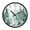 Green Snowy Forest Scene, variant on Voice Activated Clock with Glow Light 12 Inch Large Silent Wall Clock Battery Operated for Home Decor Green Snowy Forest Scene