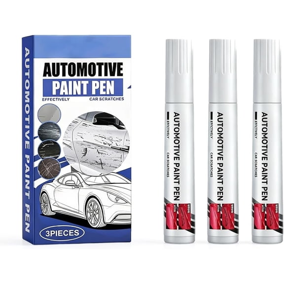 Car Scratch Remover Pen, Paint Touch Up for Vehicles, 3pc White