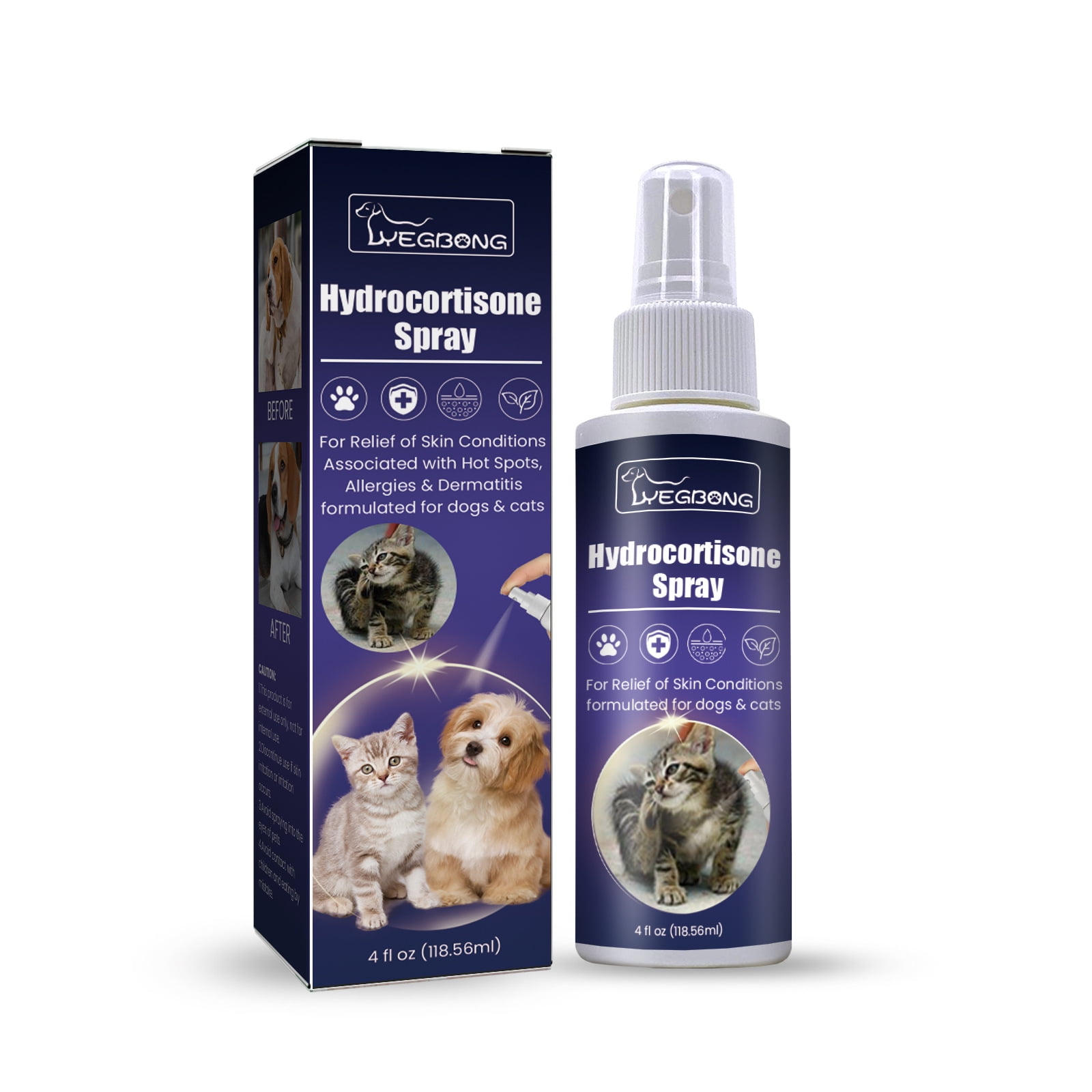 Dog Hot Spot Itch Relief Spray Relieves Dog Dry Skin Rash Scratching Licking Itchy Skin and Hot Spots No Sting and Alcohol Free Walmart