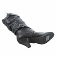thumbnail image 2 of Forever Women's Boots Round Toe High Heel Zipper Mid-Calf, 3" Heel Black, 7, 2 of 3