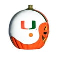 thumbnail image 3 of Miami Hurricanes Ceramic Pumpkin Helmet, 3 of 4