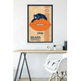 thumbnail image 5 of NFL Chicago Bears - Retro Logo 14 Wall Poster with Wooden Magnetic Frame, 22.375" x 34", 5 of 5