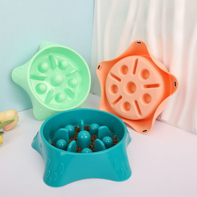 Xihbxyly Comedero Lento para Mascotas, Diseño Antiderrames, Base Antideslizante para Mayor Estabilidad, Reduce La Ingesta Rápida, Mejora La Digestión, Ideal para Perros Pequeños, Medianos y Grandes,