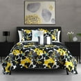 thumbnail image 5 of Aster 5 Piece Quilt Set Contemporary Floral Design Bedding, 5 of 6