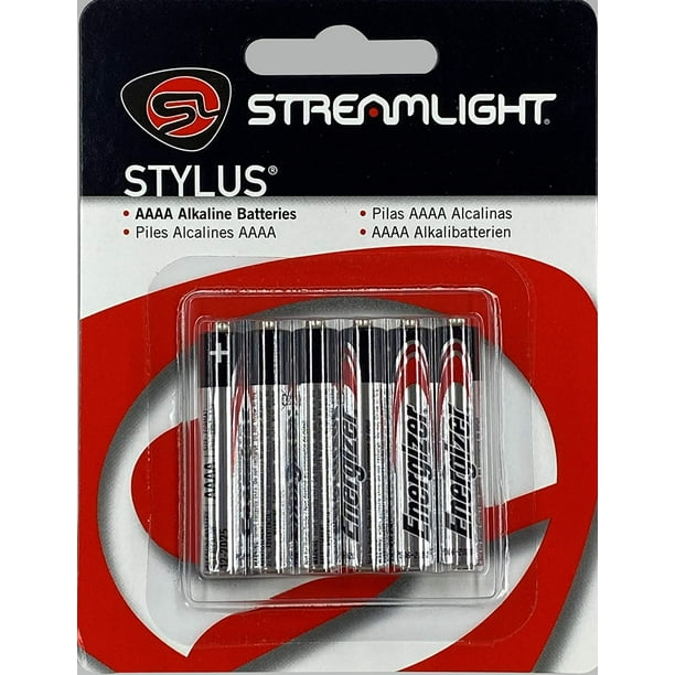 Streamlight 65030 stylet AAAA piles de rechange, 6-pack 