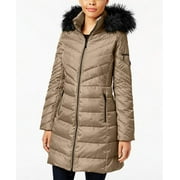 Michael Kors Faux-Fur-Trim Down Puffer Coat