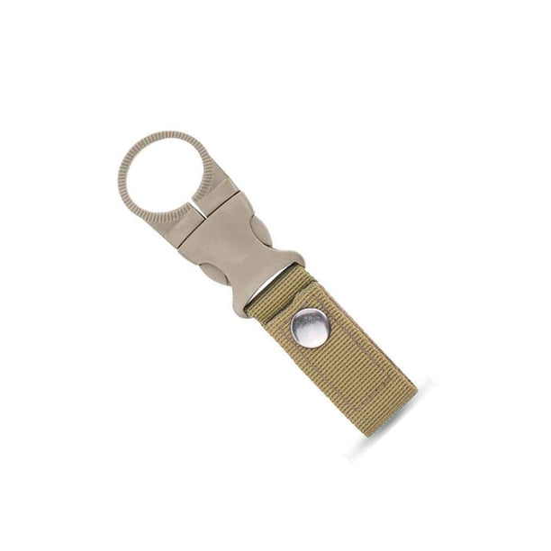 Greeniant Mosquetones con hebilla para mochila, hebillas colgantes de nailon para botella de agua, correa de cincha, accesorios para acampar y Escalada Caqui