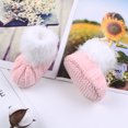 thumbnail image 2 of Baby Shoes Solid Knitted Winter Newborn Girl Boys Boot Fashion Cute Toddler Infant Slip-On Warm Bed Shoes Autumn 0-24M Hand Made, 2 of 5
