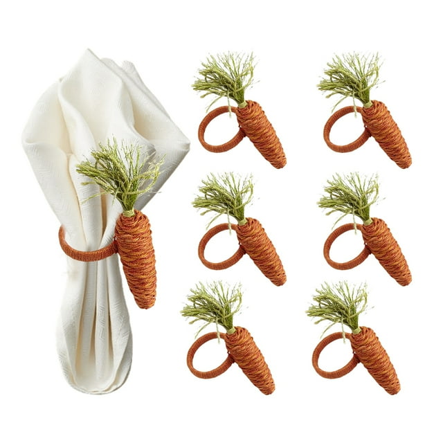 Servilleteros circulares tejidos a mano Servilleteros Servilleteros para Pascua