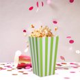 thumbnail image 3 of Disposable Popcorn Container,50pcs Green Candy Containers for Birthday Party,QZS Theater Snack Supplies for Snacks,Fries,2.8x2x4.5In, 3 of 6