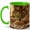 Green, variant on Rustic Bread Kitchen 11oz Ceramic Mug, Cottage Baking Coffee Cup