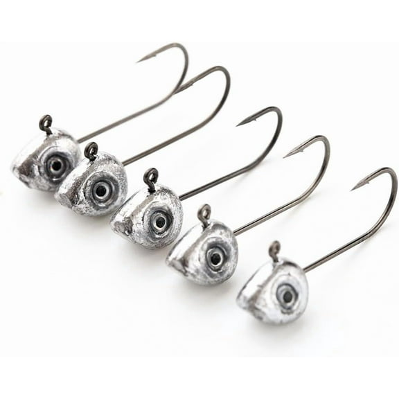 Pack of 30 1/64 1/32 1/10 3/16 oz Lead Jig Heads Fishing Hooks Crappie As the picture shown 1/64oz 0.5g 30pcs