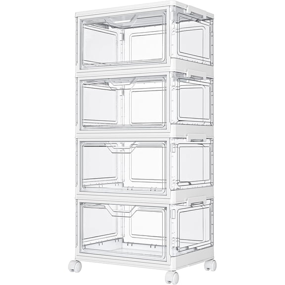 Collapsible Storage Cubes with Handles, Fabric Foldable Bins for Closet Shelves, Durable Organization Storage Bins, 10.5'' x 11'' x 10.5'', 2 Pack, Pink