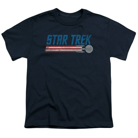 Star Trek - Americana Enterprise - Youth Short Sleeve Shirt - X-Large