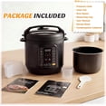 thumbnail image 3 of Atilioo 6QT Electric Pressure Cooker, 16-in-1 Multi Cooker, Stainless Steel Non-Stick Pot, Yogurt Maker, Rice Cooker, Slow, Sauté Steamer with Recipe, Black, 3 of 9