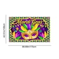 thumbnail image 3 of Yhmxh Carnival Decorations Carnival Theme Party Decorations New Mardi Gras Background Cloth Mardi Gras Mask Masquerade Carnival Theme Polyester background, 3 of 6