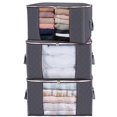 thumbnail image 2 of 3pcs Reinforced Non-Woven Clothing Storage Bag with Clear Window - Large Capacity, 2 of 5