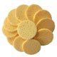 thumbnail image 1 of 50 esponjas de pulpa de madera natural, compresas de celulosa, esponjas cosméticas para lavado facial, herramientas de limpieza y desmaquillaje (redondas), 1 of 7