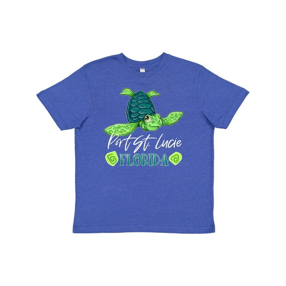 Inktastic Port St. Lucie, Florida Happy Sea Turtle Youth T-Shirt