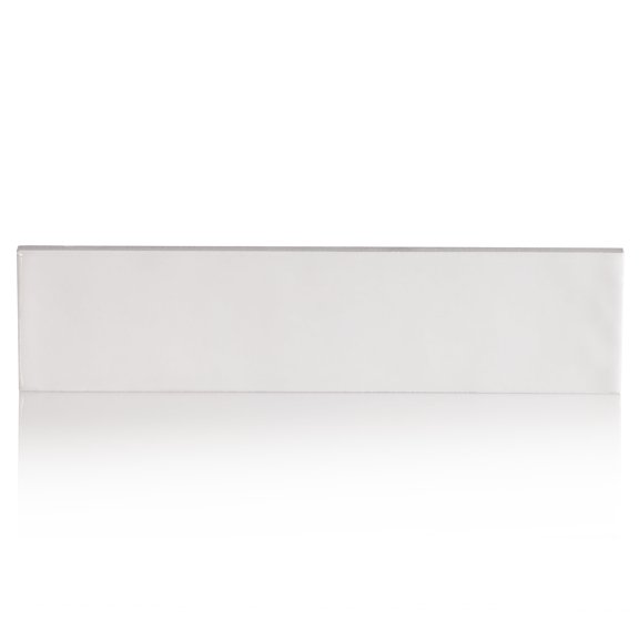 The Tile Project 2"x10" Modern Brick Porcelain White Shiny Floor/Wall Tile (5.58 Sq. ft./Box)