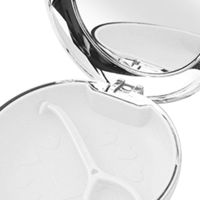 pitrice Étui de Voyage avec Protection de Bouche de Miroir avec Trous de Ventilation Blanc