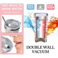 thumbnail image 4 of You Got This Daisy Flower Tumbler with Lid and Straw, Floral Plaid Check Farmhouse Stainless Steel Travel Coffee Cup, Birthday Gift for Woman, 20oz Spring Summer Double Wall Vacuum Insulated Mug, 4 of 6