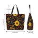 thumbnail image 5 of Disketp Sunflowers Leaves Bolsa Tote Estampada para Mujer, Bolso de Hombro y de Mano para Compras y Viajes, 5 of 8