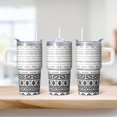 thumbnail image 2 of Bohemian 20oz Tumbler with Lids & Straws, Double Wall Vacuum Insulated Stainless Steel Coffee Mug, Leakproof Travel Cup, 2 of 5