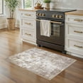 thumbnail image 5 of Uermei 2x3 Washable Entryway Rug: Non-Slip Soft Small Indoor Area Rug for Hallway Bedroom Kitchen, Stain-Resistant Durable Abstract Carpet for Porch Laundry Kids Room Home Decor - Golden Brown, 5 of 10