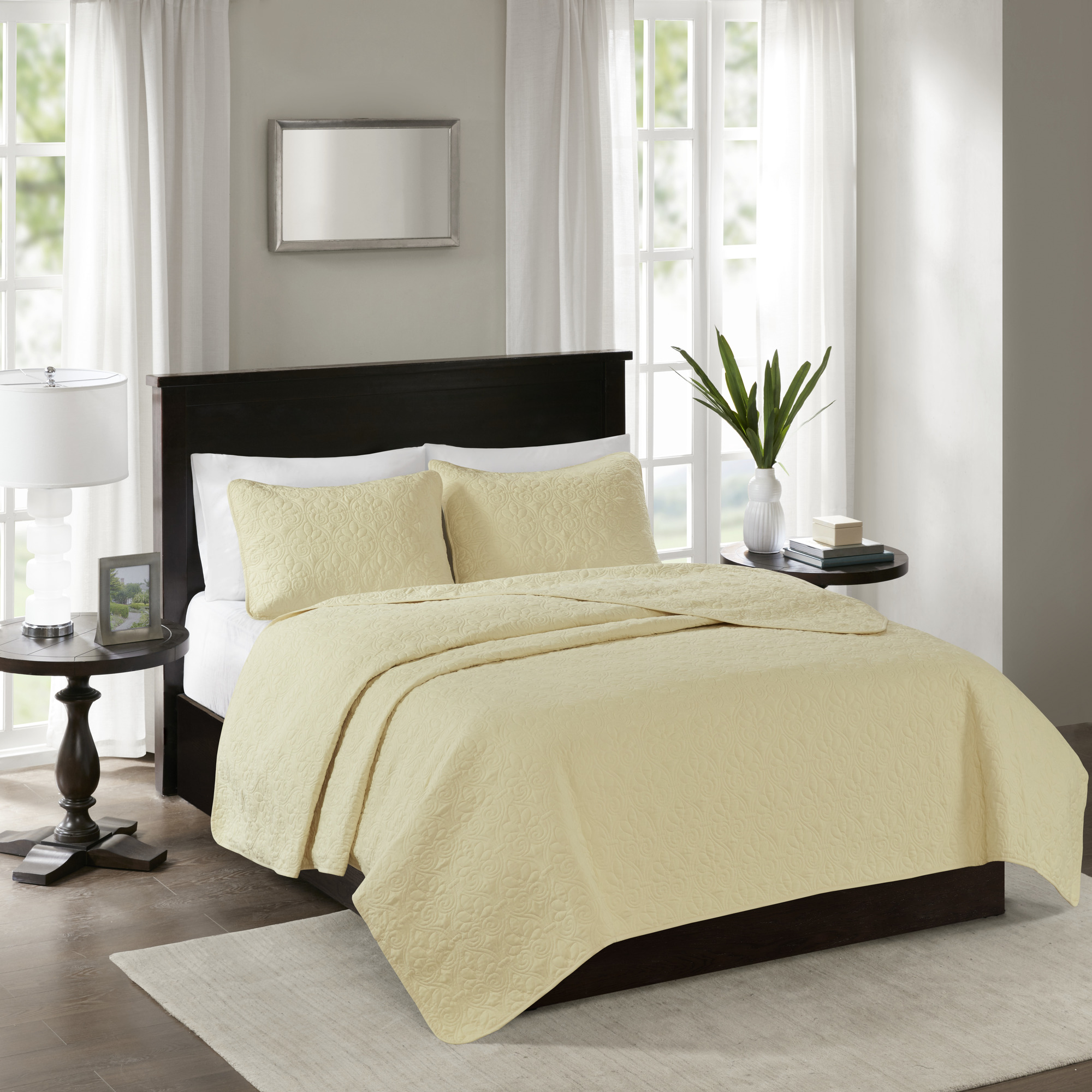 Home Essence Vancouver Super Soft Reversible Coverlet Set, Twin/Twin XL, Yellow - image 3 of 12