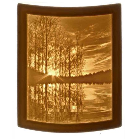 

Curved Night Light - Porcelain Lithophane Night Light