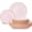 Pink-60pcs, variant on 96PCS Ivory Scalloped Plastic Plates with Gold Rim, Disposable Elegant Plates Include 48pcs Dinner Plate 10.25", 48pcs Dessert Plate 7.5", Perfect for Daily Use, Wedding and Party