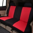 thumbnail image 6 of Flying Banner Car Seat Covers Front Seats Rear Bench Polyester car seat Protectors Easy installations Rear Bench Split Classic Man Lady Truck (Full Set - Low Back - Combo Pack, Black Red), 6 of 8