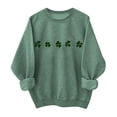 thumbnail image 1 of Ounisa St. Patrick's Day Sweatshirt for Women Clover Graphic T Shirts Patty's Day Long Sleeve Tee Tops Pullover, 1 of 6