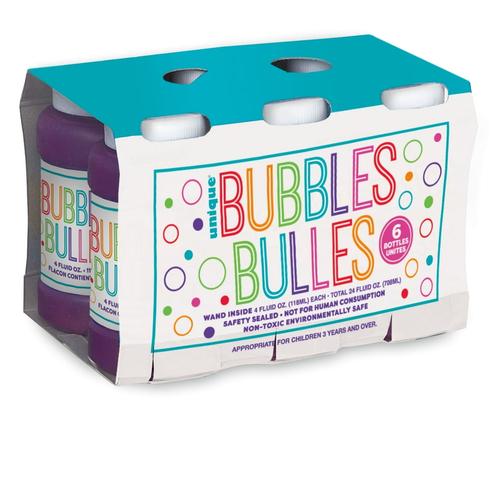 Bubble Party Favors, 4oz, 6ct